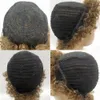 Kısa Afro Puff Kinky Kıvırcık Peruk Siyah Kadınlar İçin Kırmızı Bordo Kahverengi Pixie Kesilmiş Peruk Remy İnsan Saç Afro Kıvrımlı Tam Peruklar Patlama