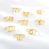 Cluster-Ringe Lucky 111 222 333 444 555 777 888 999 666 Edelstahl-Engel-Zahlen-Ring, verstellbarer Finger, minimalistischer Schmuck, Rita22