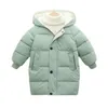 Manteau en duvet de coton pour enfants, garçons et filles, Parka rembourrée, nouveau Style, vestes longues et chaudes, épaisses, vêtements d'extérieur, automne et hiver