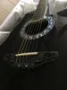 Carbon Fibre Body 6 Строки Оджация Акустическая Электрическая гитара Ebony Fretboard с F-5T Preamp Pickup EQ Профессиональная народная гитаре
