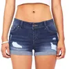 kvinnliga dekaler hög midja spets shorts sommar kvinnors strand resort bohemia kort jeans hål tvättad denim kvinnlig 210722