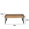 Drewno i metalowy stolik rustykalny do salonu46 "x 23", czarny brąz