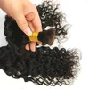 Peruviaanse menselijke haarbulks voor vlechten geen inslagbundels natuurlijke kleur haren bulk 3pcs / lot