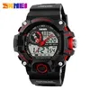 SKMEI Brand Sports Watches Men Dual Time Camouflage Military Watch Men Army LED Digital Wristwatch 50M Waterproof Men's Clock X0524