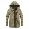 Giacca militare verde militare Cappotto parka esterno Cappotto tattico in cotone Giacca invernale Uomo Cappotto moda Abbigliamento Alta qualità Addensare 211014