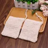 500pcs 9.5*14.5cm Cotton Linen Soap Bag Saver Mesh Scrubbers Beam Mouth Type Environmental Protection Handmade Pouch Foaming Net Bathing Bath