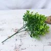 Flores decorativas grinaldas artificiais eucalipto grama arbusto falso plástico folhas verdes planta para decoração de escritório em casa 205p