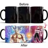 1PC Creative Classique Anime Couleur Changeante Tasse À Café Tasse Magique Tasses En Céramique Tasses À Lait Tasses À Café Drinkware Cadeau 210804