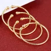 24k guldfärg armband för kvinnor dubai brud etiopiska afrika arabiska smycken