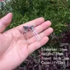16 * 35 * 7mm 2 mm de flacons en verre d'injection transparent avec bouteilles de silicone Boutières bocaux de butyle 100pcsjars