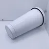 DIY 17oz sublimação de aço inoxidável tumbler branco isolamento de vácuo carro canecas garrafa de água com palha da tampa