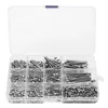 440Pcs M3 304 Stainless Steel Hex Bolts Socket Head Cap Screws Wrench Nuts Assortment Kit Screw Storage Boxes & Bins