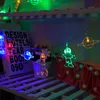 Светодиодная струнная Светлая астронавта космический корабль Ракетные подвески Fairy Lights 3M 6M USB Powered Flash Strings для домашней вечеринки Декор на день рождения
