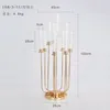 New U-shaped 10-head candlestick wedding main table decoration Iron Art Lu yin Hotel model room decoration ornaments senyu658