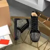 Mit Box Loubutins Christen Rot-Boden Vieira Spikes 000 Veau Velours Niveret Sneakers Schuhe Frauen Männer Mode vielseitig und Low-Schuh-Originalverpackung 3