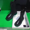 Botas de piel monolítica para mujer, bota Martin, tobillo de cuero Rois, combate de nailon con bolsa, plataforma de suela de goma de batalla a la moda