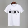 T-shirt da uomo semplice ed elegante di alta qualità Uomo Donna Coppie Casual Top manica corta da uomo Girocollo Trendy Simple Print Tees