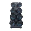 Durable Dumbbell Rack Sports Equipment Hand Weight Storage Holder Office 4 Layers Tower Stand Space Saving Home Gym Organizer Accessories