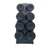 Durable Dumbbell Rack Sport Utrustning Handvikt Förvaring Hållare Office 4 Lager Tower Stand Space Saving Home Gym Organizer Tillbehör