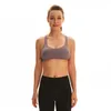 Yoga Kıyafetler Fitness Spor Sutyen Çıplak Cilt Dostu Çapraz Geri Gym Giyim Kadın Iç Çamaşırı Koşu Egzersiz Çelik Halka Giyim