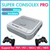 Super Console X Pro Amlogic S905X Console di gioco TV wireless 50000+ giochi Lettore TV Box 4K HD per PSP per videogiochi PS1