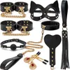 NXY SM Boodage SM Sex Toys Voor Vrouwen Stellen Bondage Gear Set Handboeien игры Zweep GAG BDSM Kits Yshop Erotische Accessoires 1126