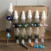 Kit collettore NC da 14 mm Mini pipe da fumo con punta in titanio Punte al quarzo Dab Oil Rigs Piatto in vetro di paglia Collettori NC bong