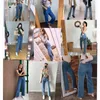 Taille haute jeans décontractés femmes Denim pantalon Spirng automne femme ample jambe large pantalon pleine longueur pantalons grande taille 4XL 211129