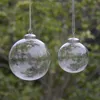 Décoration de fête 2pcs / pack diamètre = 8cm de petite taille TRANSPARENT GLOBE Tree Sapin de Noël suspendu décoratif Pendentif à la main