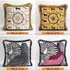 Luxe kussensloopontwerper Classic Signage Tassel 20 Patronen Afdrukkussenkussen Cushion Cover 45*45 cm voor huisdecoratief kerstcadeau