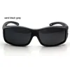 Occhiali da sole polarizzati antivento sabbia Occhiali da sole da uomo con montatura per PC UV400 Occhiali da sole per sport all'aria aperta da donna neri