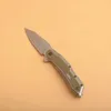 Specialerbjudande 1369 Flipper Folding Kniv 8Cr13mov Stone Wash Blade Aviation Aluminium + G10 Handtag Kullager EDC Pocket Knives med Retail Box