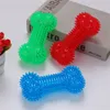 Gummi Bone Toy Pet Chew Interactive Games Dog Tandborste Ljud Starka Bitebeständiga Husdjur för Tillbehör