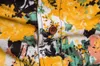 Осенняя цветочная картина Мужские платья рубашка Цветок Печатные Мужские Рубашки Повседневная Slim Fit Социальные Мужские Длинные Рукавы Камизы Para Hombre 210524