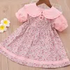 Été fille fronde robe coton sans manches enfants robes fruits imprimer enfants pour filles mode princesse vêtements 210528