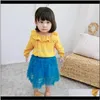 Baby Maternity Drop Delivery 2021 Clothing Linen Kids Solid Girls Base Korean Style Baby Blouse Peter Pan Collar Shirts Cotton 15Y 210305 Lmw