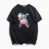 Man Cotton Totem T-shirts Kortärmad T-shirt Månar Modell Brand Skriv ut Tops Tees 210629