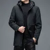 Top Grade Designer Brand Casual Fashion With Hood Winter Jacket Män Duck Down Windbreaker Puffer Coats Mens kläder 211216