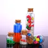 2022 new Clear Glass Bottle with Corks Vial Glass Jars Pendant Craft Projects DIY for Keepsakes 30mm Diameter