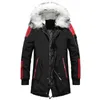 Winter Jacket Men Thicken Warm Parkas Casual Long Outwear Hooded Collar Jackets Coats Hombre Invierno Drop 210910