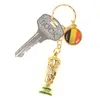 Keychains Fashion World Cup Football Souvenir Keychain Ball Game Gift Creative Key Ring For Father Man Women Fans Party Gifts