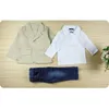 Abiti per bambini Moda per bambini Vestiti per ragazzi Gentleman Camicia + Jeans + Giacca Set per bebè Abbigliamento per bambini Primavera Autunno Abiti BC1007 X0719