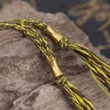 Tibetan Handmade Buddhist Braided Copper Beads Lucky Rope Charms Bracelet & Bangles For Women Men Thread Bracelets Jewelry Gift