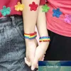 Nepal regnbåge lesbiska homosexuella bisexuella transgender armband för kvinnor tjejer stolthet vävda flätade män par vänskap smycken