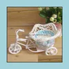 Feestelijke feestartikelen tuin decoratieve bloemen krans bruiloft decoratie driewieler vaas pentagram fiets vazen ​​container mand design pla