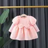 LZH Automne Vêtements pour enfants Filles 2021 Robe de princesse à manches longues pour enfants 1-4 ans Robes de bébé nouveau-né Vêtements pour bébés filles G1129