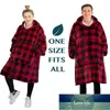 Flannel Hoodie Одеяло Теплый мягкий халат Толстовка Пуловер Бархат Толстое Одеяло Один Размер Подходит Все Мужчины Женщины Толстовки Пальто Фабрика Цена Экспертное Дизайн Качество