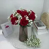 single white arriveren gypsophila baby adem kunstmatige nep zijden bloemen plant huis bruiloft decoratie JJE13157