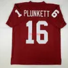 Anpassad ny Jim Plunkett Stanford Red College sömnad fotbollströja Lägg till valfritt namnnummer