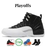 Klassiska basketskor 12S 12 Playoffs Sneaker Royalty Taxi Utility Grind University Gold 11s Shoe Cool Grey Bred Concord Blue Bright Citrus 11 Sneakers